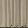 Zasłona szyta na taśmie 5 cm beżowa z strukturalnej tkaniny o naturalnym splocie