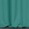 Zasłona turkusowa z gładkiej tkaniny zaciemniającej typu - BLACKOUT 135x270 cm taśma - PARISA - Design 91
