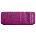 Ręcznik kąpielowy 50x90 cm bawełniany kolor fioletowy z ozdobnym stębnowaniem 500 g/m2 POLA