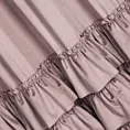 Zasłona welwetowa pudrowo różowa zdobiona falbanami 140x270 cm taśma - CHARLOTTE