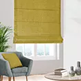 Roleta rzymska musztardowa z miękkiej w dotyku tkaniny szenilowej
