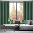 Zasłona ciemnozielona z gładkiej matowej tkaniny 140x250 cm przelotka - ADARI