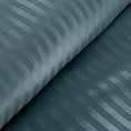 Pościel 220x200 cm satyna bawełniana kolor morski w drobne prążki VERA