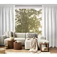 Zasłona biała w stylu eko 140x270 taśma - ERIS