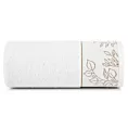 Ręcznik kąpielowy 50x90 cm bawełniany kolor biały,złoty z żakardową bordiurą 500 g/m2 BLANCA 7 Limited Collection