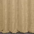 Zasłona szyta na taśmie 8 cm beżowa o naturalnym, luźnym splocie w stylu eko