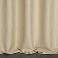 Zasłona szyta na taśmie fala beżowa z miękkiej matowej tkaniny o nieregularnym wzorze z efektem melanżu