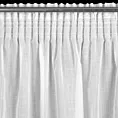 Firana biała o strukturze deszczyku 140x270 cm taśma ANNA