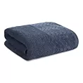 Ręcznik kąpielowy 50x90 cm bawełniany kolor granatowy o ryżowej strukturze z welwetową bordiurą 500 g/m2 LOREN