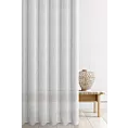 Tkanina firanowa gładka, matowa, lekki batyst, w stylu eko, o niestandardowej wysokości 360 cm wykończony obciążnikiem