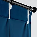 Zasłona granatowa z welwetowej tkaniny 125x270 cm (wymiar podany na gotowo) system flex - MELANIE