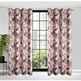 Zasłona zaciemniająca LARI z motywem kwitnących magnolii