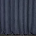 Zasłona szyta na taśmie 5 cm granatowa o naturalnym, gęstym splocie w stylu eko