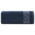 Ręcznik kąpielowy 70x140 cm bawełniany kolor granatowy z żakardową bordiurą 480 g/m2 NIKA