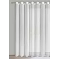 Firana biała z subtelnym wzorem 350x250 cm przelotka - TULSA