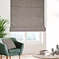 Roleta rzymska ciemnobeżowa z tkaniny szenilowej z efektem melanżu
