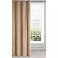 Zasłona ciemnobeżowa z matowego welwetu 140x250 cm przelotka - MELANIE