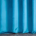 Zasłona szyta na taśmie 5 cm WALDO turkusowa ze szlachetnej grubej tkaniny welwetowej o gramaturze 400g/m2