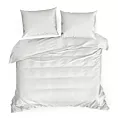 Pościel 160x200 cm z bawełny renforce kolor biały zdobiona haftowanymi paseczkami REINA 42