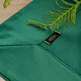 Obrus ciemnozielony 140x180 cm welwetowy VELVET z ozdobną listwą
