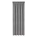 Zasłona grafitowa z tkaniny welurowej 560x240 cm tunel Dora