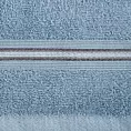 Ręcznik kąpielowy 50x90 cm bawełniany kolor niebieski w kontrastujące pasy 500 g/m2 TRIS