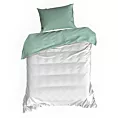 Pościel 140x200 cm bawełniana kolor biały, miętowy dwustronna NOVA 3