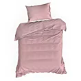 Pościel 140x200 cm gładka z makosatyny bawełnianej kolor pudrowy róż DELIA Reina Line