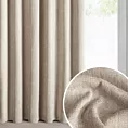 Zasłona beżowa z szenilowej tkaniny 140x270 cm  taśma - MEGI