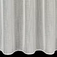 Firana szyta na taśmie 5 cm naturalna z gładkiej, miękkiej etaminy z delikatnie zarysowanym wzorem w prążki, wykończona obciążnikiem
