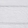 Ręcznik kąpielowy 50x90 cm bawełniany kolor biały z welwetową bordiurą 500 g/m2 MARI