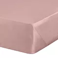 Prześcieradło bez gumki 220x210 cm z satyny bawełnianej kolor ciemnoróżowy 125 g/m2 DINA Diva Line