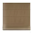 Roleta rzymska jasnobrązowa z tkaniny trudnopalnej, zaciemniającej, typu blackout