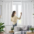 Zasłona biała z tkaniny welurowej 120x180 cm taśma - Dora