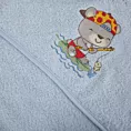 Ręcznik kąpielowy dziecięcy 50x90 cm bawełniany kolor niebieski z haftem misi 450 g/m2 BABY 51