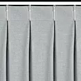 Zasłona srebrna z 100% zaciemniającej tkaniny typu blackout 125x270 cm (wymiar podany na gotowo) system flex - NELISA