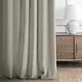 Zasłona szyta na taśmie 5 cm ENYA szarobeżowa z miękkiej półmatowej tkaniny welwetowej