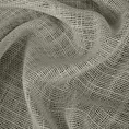Zasłona szyta na taśmie 5 cm stalowa o naturalnym, luźnym splocie w stylu eko