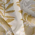 Zasłona naturalna w musztardowe liście 140x250 cm przelotka - HARIET