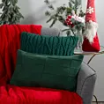 Poszewka na poduszkę 30x50 cm świąteczna o plecionej strukturze zielona