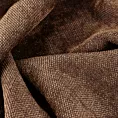 Obrus szyty miedziany z miękkiej tkaniny szenilowej typu dimout o naturalnym splocie