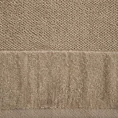 Ręcznik kąpielowy 70x140 cm bawełniany kolor beżowy z welwetową bordiurą 550 g/m2 ARIA
