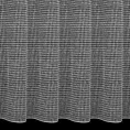 Firana szyta na taśmie 5 cm jasnoszara siatka w stylu eko z efektem melanżu wykończona obciążnikiem