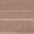 Ręcznik kąpielowy 70x140 cm bawełniany kolor ceglasty z żakardową bordiurą 500 g/m2 DANNY