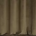 Zasłona szyta na flexach ENYA jasnobrązowa z miękkiej półmatowej tkaniny welwetowej