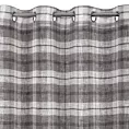 Zasłona szaro, biała w kratkę 140x250 cm przelotka - KELLI