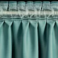 Komplet 2 sztuk zasłon turkusowych z zaciemniającej tkaniny 160x258 cm taśma