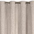 Zasłona beżowa z matowej tkaniny z efektem melanżu 140x250 cm przelotka - ADELINA