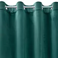Komplet 2 szt. zasłon ciemno turkusowych z welwetowej tkaniny 140x250 cm przelotki - DARLA