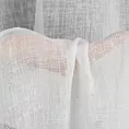 Firana biała z etaminy o naturalnym splocie przeplatana subtelnie lśniącą nitką 140x250 cm przelotka ALICJA